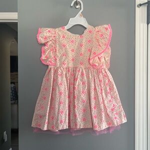 Floral Pink Kids Dress